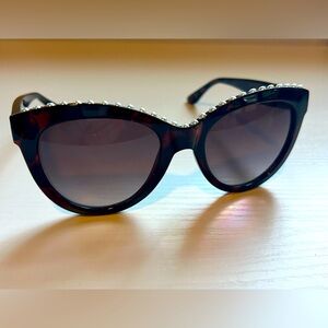 Guess‎ GF6068 52F Tortoise Pearl Plastic Cat Eye Sunglasses